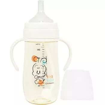 Bobdog PPSU Bebe Чашка соломинка 270мл, кремово-белый, 1 шт.