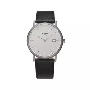 [Boccia Titanium] часы 3637-01 черные