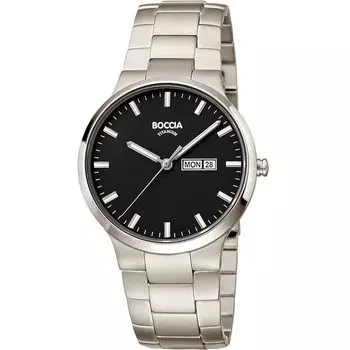 [Boccia Titanium] часы 3649-03 мужские серебряные