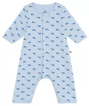 Бодиjama A0CIQ Light 3 месяца 60см [Petit Bateau] Синий/Синий