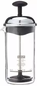 BODUM Вспениватель молока CHAMBORD Вспениватель молока 80 мл серебристый кофе капучино латте [оригинальный продукт] 1963-01