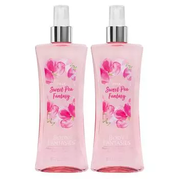 Body Fantasy Pink Sweet Pea Fantasy Ароматизированный спрей для тела, 236 мл, 2 шт.