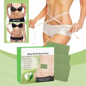Body Health BoostPatch;Патч для коррекции фигуры; Пластырь для ухода за телом, повышает энергию, помогает телу поддерживать оптимальную форму One Size