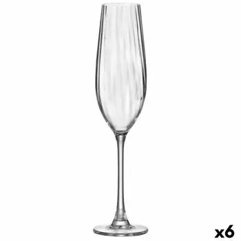 Бокал для шампанского Bohemia Crystal Optic Прозрачный бокал 260 мл (6 единиц)