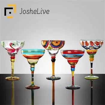 Бокалы для коктейлей, цветные бокалы для красного вина ручной работы, бокалы для шампанского, креативные бокалы для вина, бокалы для вина, барные аксессуары Barwar