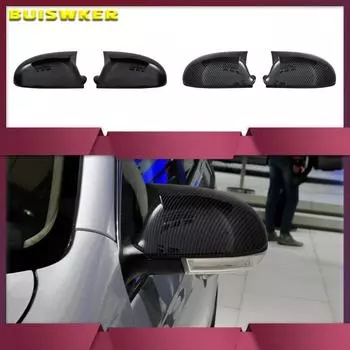 Боковая зеркальная крышка Bat для Golf 5 VW 2003-2009 GTI R32, автомобильные аксессуары, блестящее пианино, черный тюнинг, автоспорт, дизайн летучей мыши TSI TDI FSI Bright black