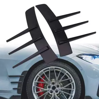 Боковые дефлекторы крыльев автомобиля ABS-спойлер Декоративные наклейки на крылья Отверстие для забора воздуха Решетка радиатора Внешние аксессуары A