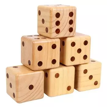 Большая деревянная игрушка-игрушка из цельного дерева 9 см/7 см D6-сторонняя игральная кость номер или точечный куб учебные пособия детская вечеринка веселый реквизит для настольной игры