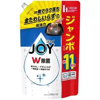 Большая емкость Joy W дезинфицирующее средство для мытья посуды Jumbo Refill освежающий легкий аромат x 1 1425 мл (Большая емкость, 1425, мл)