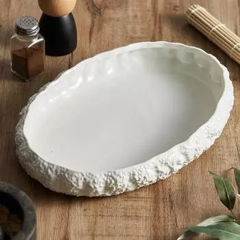 Большая глубокая тарелка для рыбы на пару с рисунком из камней, новая керамическая тарелка для сашими из морепродуктов для домашнего использования, тарелка для лобстера в отеле Clubhouse