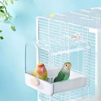 Большая клетка для купания птиц, подвесная для внутренних клеток, чистящие средства для домашних животных, ванна для птиц-корелл, миска для корма, аксессуары для клеток для птиц