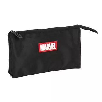 Большая сумка Triple Marvel, черная (22 х 12 х 3 см)