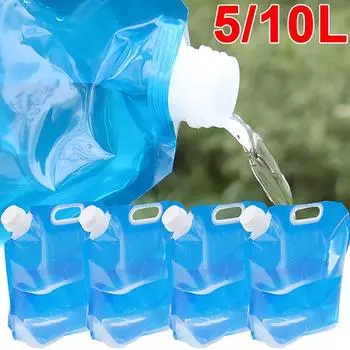 Большая вместимость уличный мешок для воды 5/10л складной мешок для воды канистра безвкусное защитное уплотнение легкий мешок для хранения питьевой воды 5L