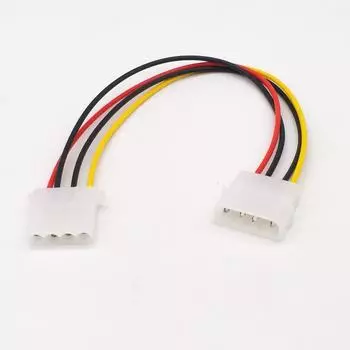 Большой 4-контактный удлинитель питания IDE с разъемами «папа-мама» 0.2m