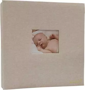 Большой фотоальбом 80 л вмещает 480 высокопрозрачных тканевых оконных фотографий, органайзер для выпускных, подарочный фотоальбом для малышей, емкость, карман, страницы, размер, фотографии, бежевый
