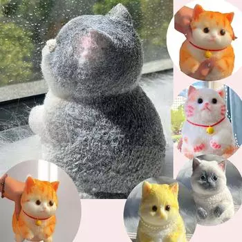 Большой кот Таба, Кот Таба, Игрушки для кошек Таба, Милый кот, Резиновый кот, Для вечеринки и дня рождения One Size золотой