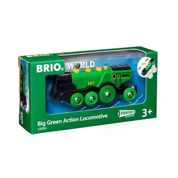 Большой зеленый локомотив BRIO 33593