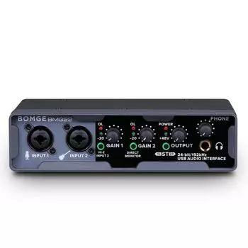 BOMGE BMG 22 USB аудиоинтерфейс с активным фантомным питанием
