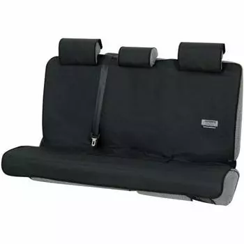 BONFORM Seat Cover Finetex Light/Regular Car Rear Seat Single Item Waterproof Easy Installation Fully Washable Rear (Seat Belt Compatible) Black 4361-