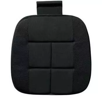 BONFORM Seat Cushion Bamboo Charcoal Plain Light/Regular Car Hip Type with Stopper Hip Backlash 45x45x2.3cm Black 5340-43BK
