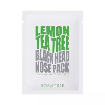Bontree Lemon Tea Tree Blackhead Nose Pack 10 упаковок, корейская маска для носа