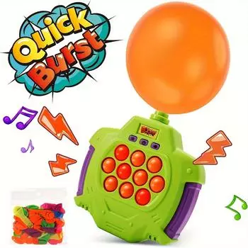 Boom of Balloons Pop Games Upgraded Pop Fidget Push Game Toy Quick Push Light up Fidget Toys Bubble Game для детей и взрослых