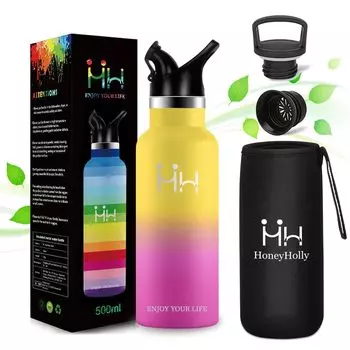 BOONSHAK Water Direct Opens with One Thermal Cold Travel Easy to Easy to Stainless Steel For Elementary School Easy to Mountain Road Tumbler Bottle,