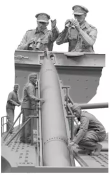 Border Model German Navy Submarine Crew Commander Set of 5 Resin Kit BS003 Molding Color 1/35 &