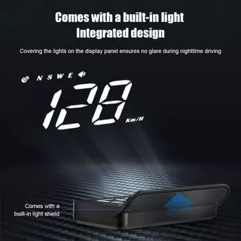 Бортовой компьютер Проектор на лобовое стекло M1 GPS HUD Ускорение автомобильной сигнализации Головной дисплей Автомобильные аксессуары Системный проектор J3Z0