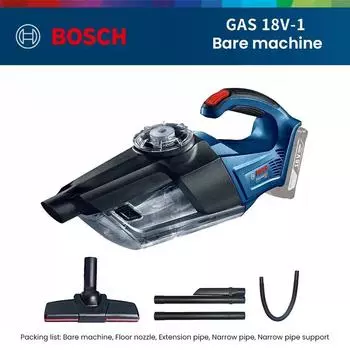 Пылесос Bosch GAS 18V-1 беспроводной пылесос Двойной поток воздуха, изолирует волосы и находит пыль