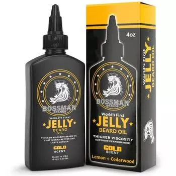 Bosman Beard Oil Jelly 4oz Beard Growth Softener Moisturizer Lotion Gel with Natural Ingredients Product Stage Coach Scent