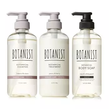 BOTANIST Шампунь-мыло для тела, набор из 3 предметов, Damage Care x Moist
