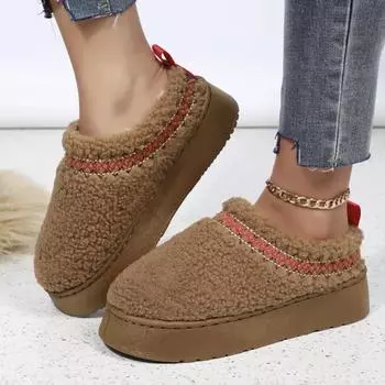 Botas de nieve Calientes para mujeres, botas gruesas, acolchadas, de algodn, antideslizantes, restentes a la lluvia, invierno 35 бежевый