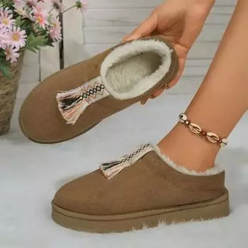 Botas de nieve gruesas y trmicas para mujer, clsicas, cmodas, botas gruesas, invierno, nueva llegada 2024 36 чёрный