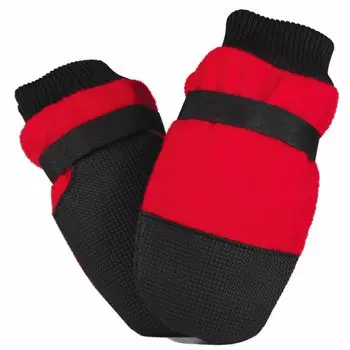 Ботинки для собак OFT Hot Doggers XL из флиса красного цвета красный