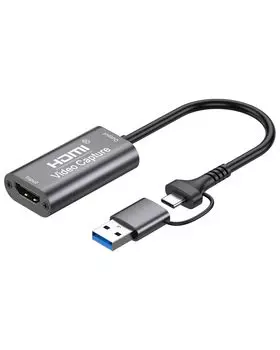 BotthHealth Capture Board 2-в-1 USB HDMI адаптер преобразования 4K вход 1080P выход для потоковой передачи совместим с OBS Potplayer YouTube Niconico Type-C и