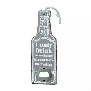 Bottle Jar Opener Wall Mounted Remover Cap Lifter Tool - Red Bieres Gray Ionly