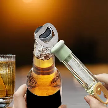 Bottle Opener Beer Drink Opening Tool Kitchen Accessories Creative Portable for зелёный
