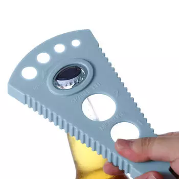 Bottle Opener Can Jar Lid Remover for Hotel Bar Party Traveling Home синий
