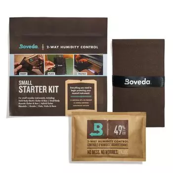 Boveda Music Small Starter Kit Стандартный регулятор влажности Boveda, идеально подходящий для большинства климатических условий, и для других небольших деревянных инструментов - (1) 49%RH - Двусторонний -