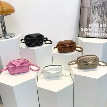 Bow Bag for Women s Fashionable New Diamond Embroidered Crossbody Bag Fashionable Design Fashionable One-shoulder Square Bag