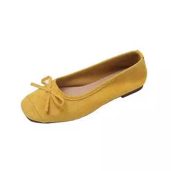 Bow ballet shoes summer new temperament flats retro casual women s shoes 35
