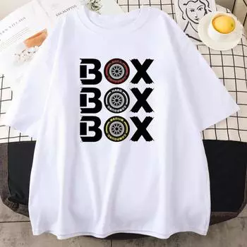 Box Box Hodges F1 шины композитные V2 спортивная женская футболка с короткими рукавами оверсайз забавная игровая футболка с короткими рукавами одежда XS