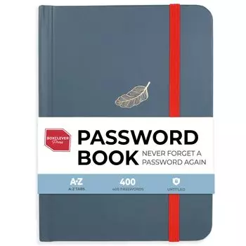 Boxclever Press Password Book Никогда не забывайте пароль Untitled Password Keeper Book Keep Your Internet Data Safe Password Book with Alphabets