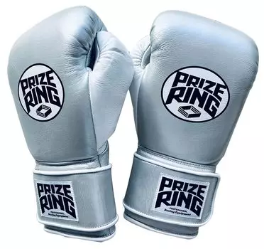 Боксерские перчатки PRIZE RING Silver 8oz «Professional SX» серебряный