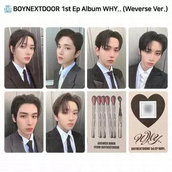 BOYNEXTDOOR 1-й EP альбома WHY.. Weverse версия. Фотокарточка с ответами QR-код KPOP