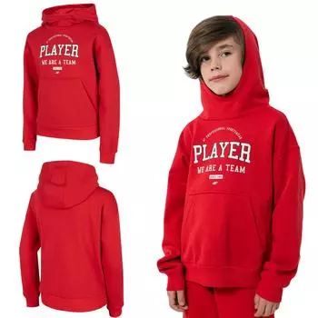 BOYS SWEATSHIRT 4F HJZ22 JBLM006 RED. 122