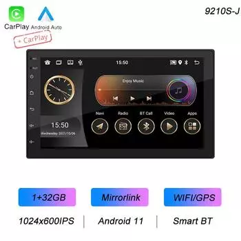 BQCC 2 Din 7 Android Car Radio Mirrorlink WIFI GPS BT FM USB Car Stereo Wireless Android Auto Carplay Navigation Vehicle Player