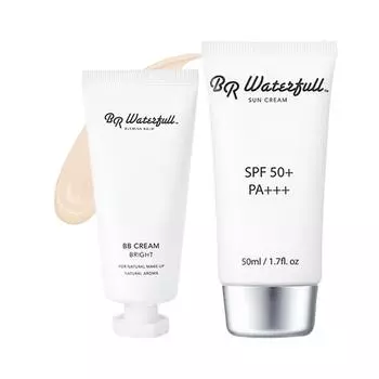 BR Waterful BB Cream 40 г + солнцезащитный крем с УФ-защитой 50 мл SPF50+ PA+++, Нет. 21, 1 комплект