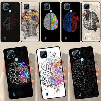 Brain Art Case For Realme 9 Pro Plus 8 8i 9i C35 GT Neo 2 Cover For OnePlus 10 9 Pro Nord2 8T 9R 10R Realme 8Pro